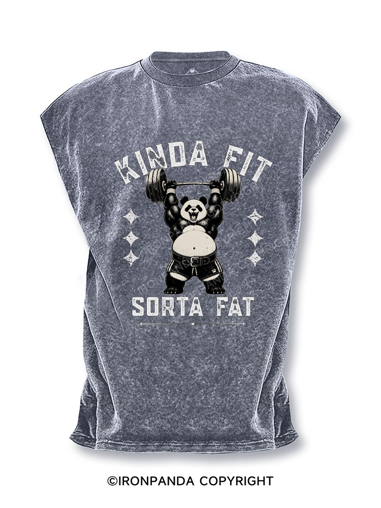 Kinda Fit Sorta Fat Panda Deadlift Cut Off Tank
