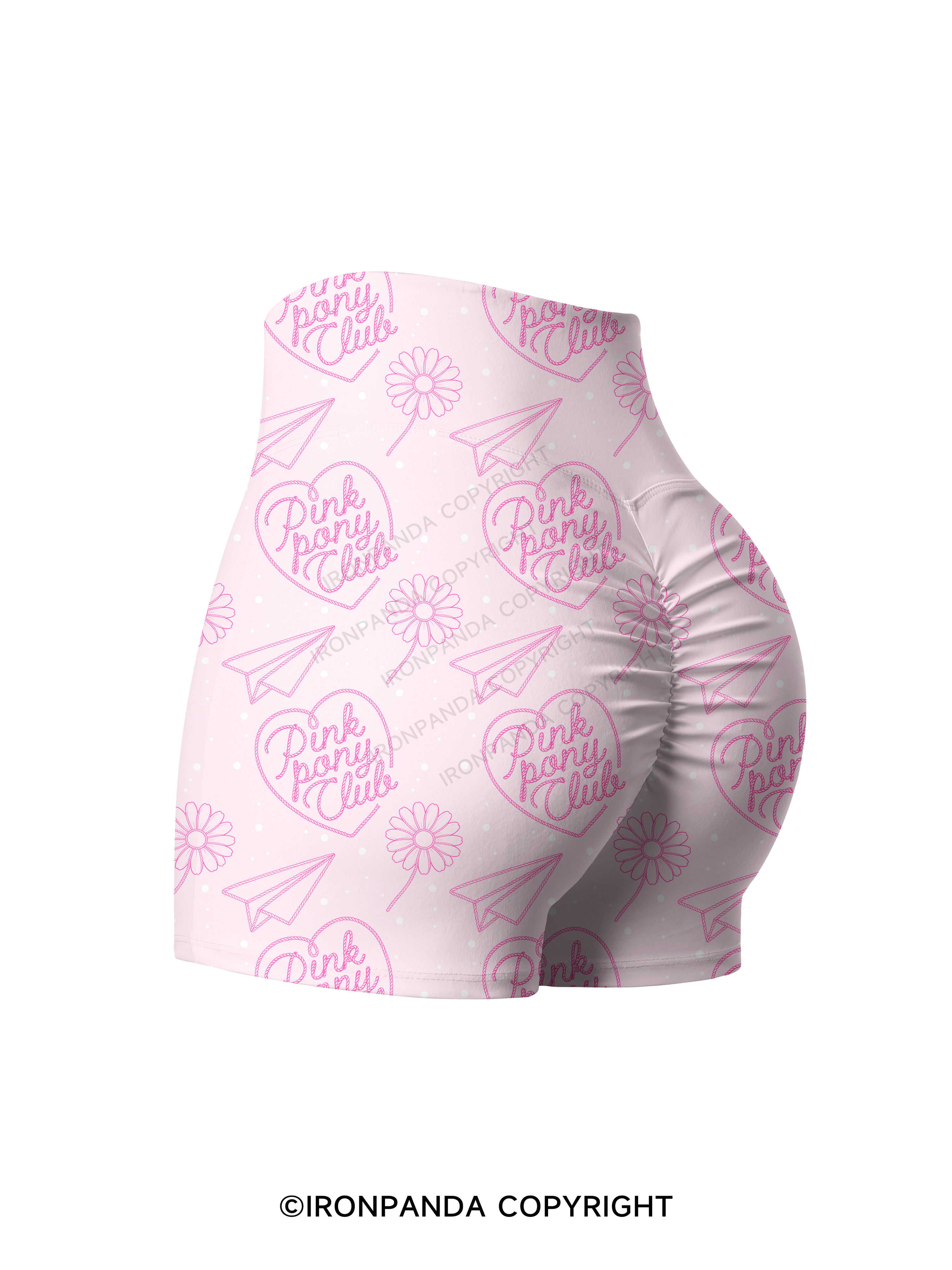 PINK PONY CLUB Printed Yoga Shorts