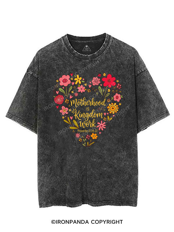 MOTHERHOOD IS KINGDOM WORK VINTAGE GYM SHIRT