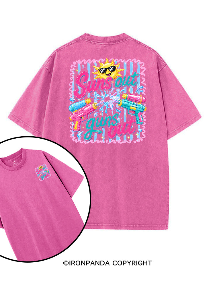 SUNS OUT GUNS OUT printed Gym Shirt