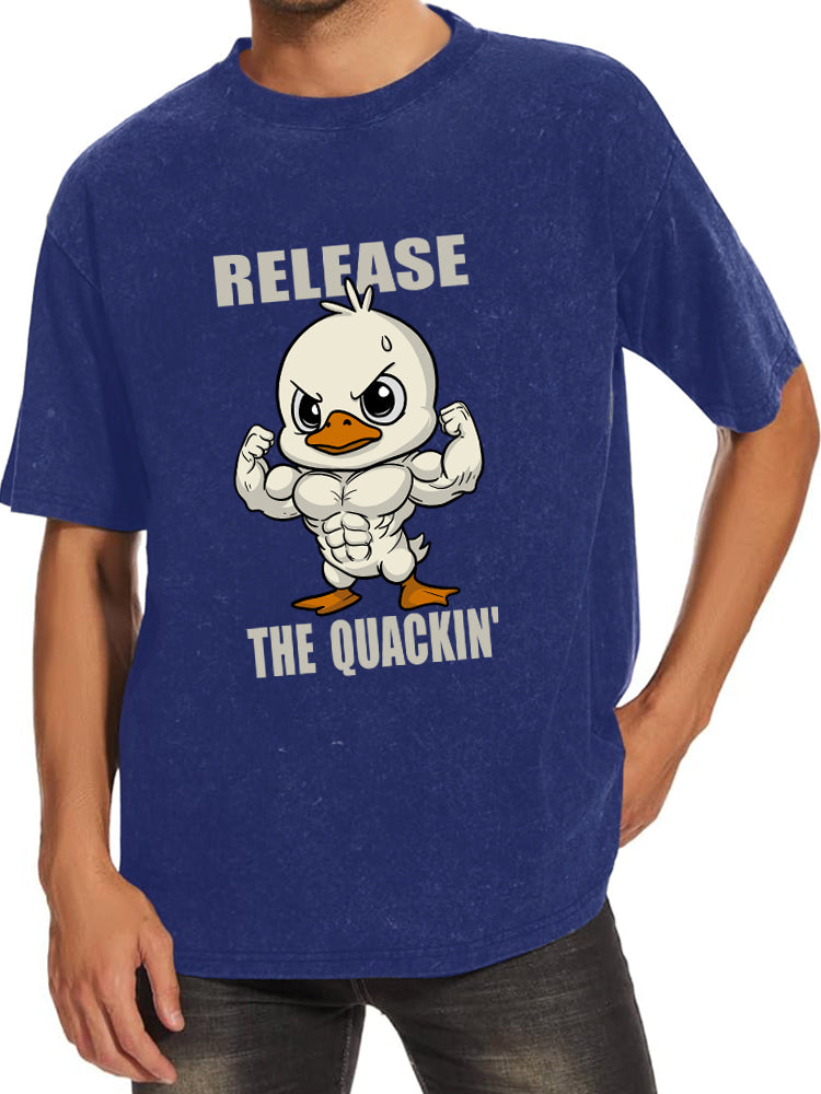 Release The Quackin Washed Gym Shirt