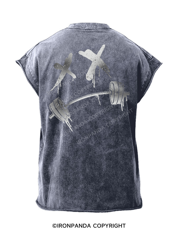 Sore & Smiling  Back Printed Cut Off Tank