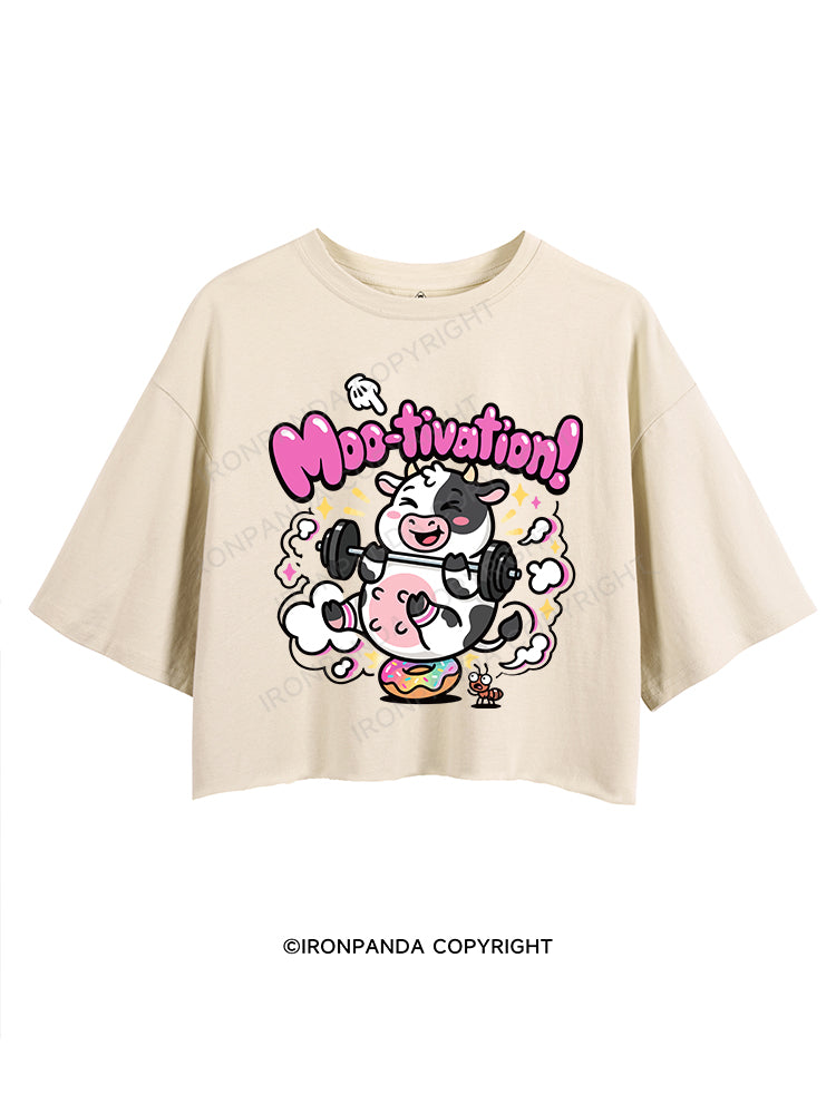 Moo-tivation CROP TOPS