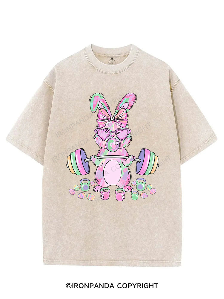 Fit Bunny Easter VINTAGE GYM SHIRT