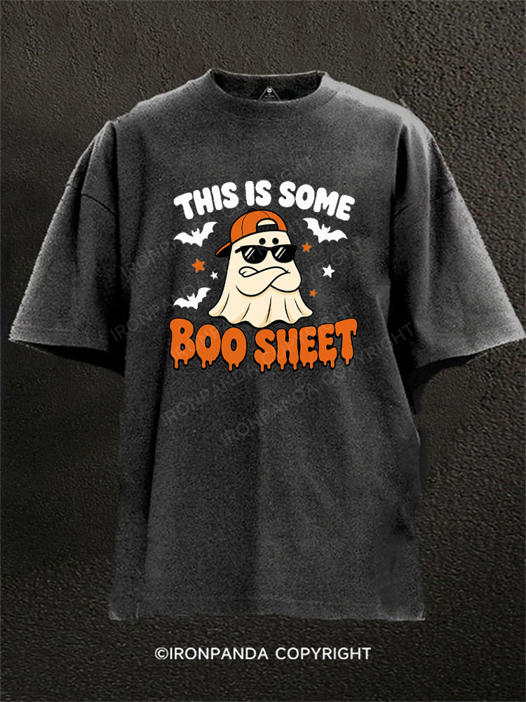 This Is Some Boo Sheet Ghost Fitness Washed Gym Shirt