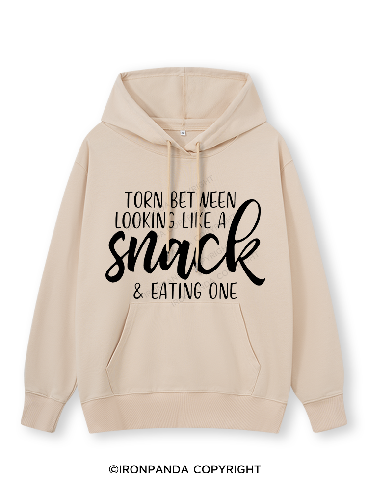 TORN BETWEEN A SNACK AND EAT ONE Classic Gym Hoodie