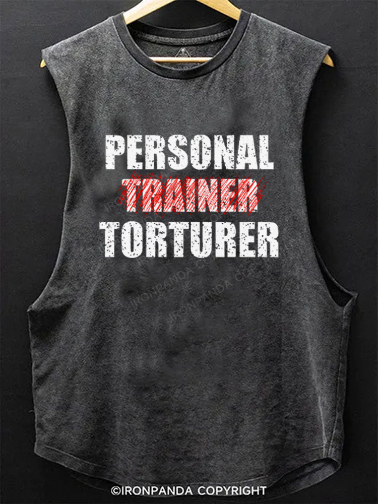 Personal Trainer Torturer Scoop Bottom Cotton Tank