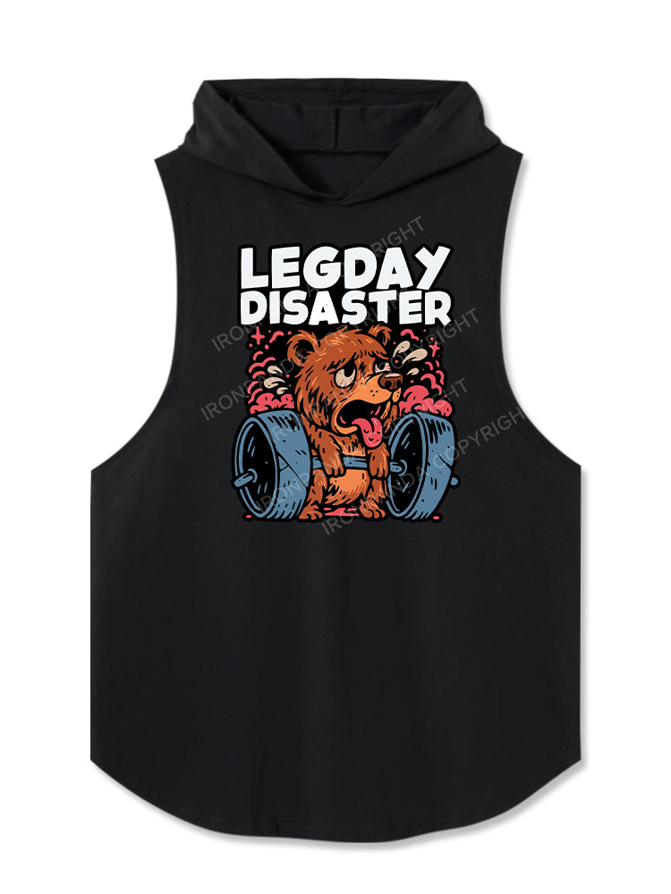 Leg Day Disaster Hooded Tank