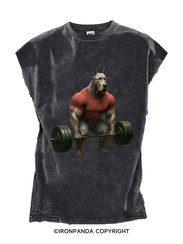 Weightlifting Great Dane Cut Off Tank