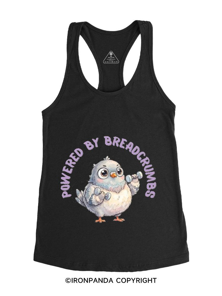 POWERED BY BREADCRUMBS Gym Racerback Tank