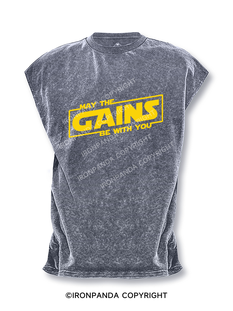 May the Gains Be With You Cut Off Tank