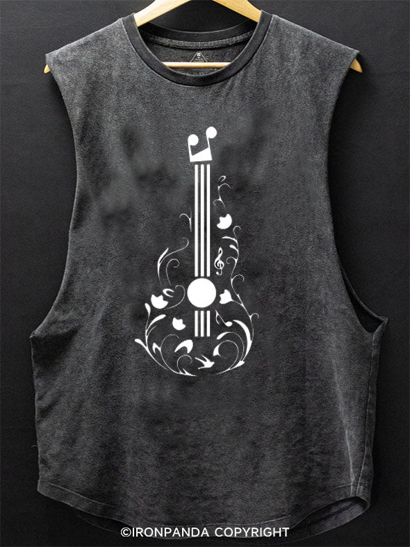 Guitar  Scoop Bottom Cotton Tank