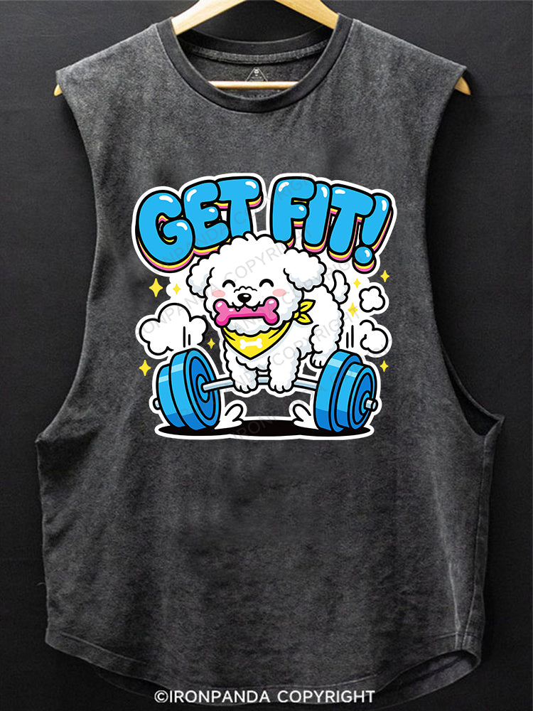 GET FIT SCOOP BOTTOM COTTON TANK