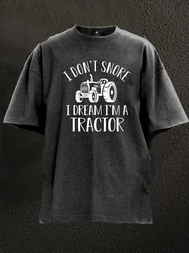 I Don't Snore Washed Gym Shirt