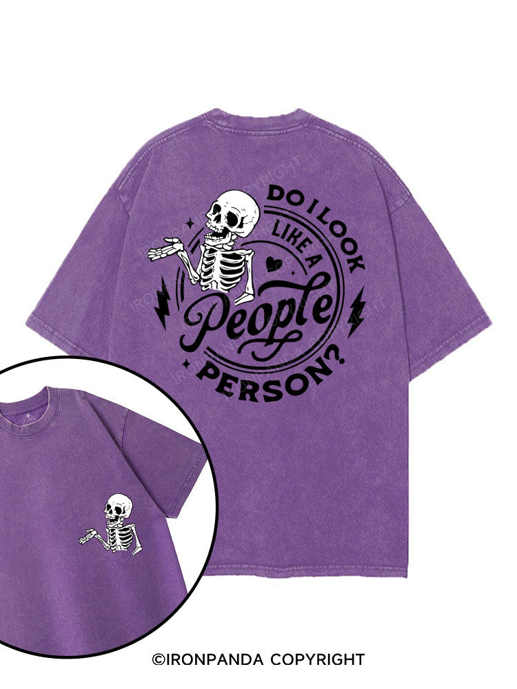 DO I LOOK LIKE A PERSON? printed Gym Shirt