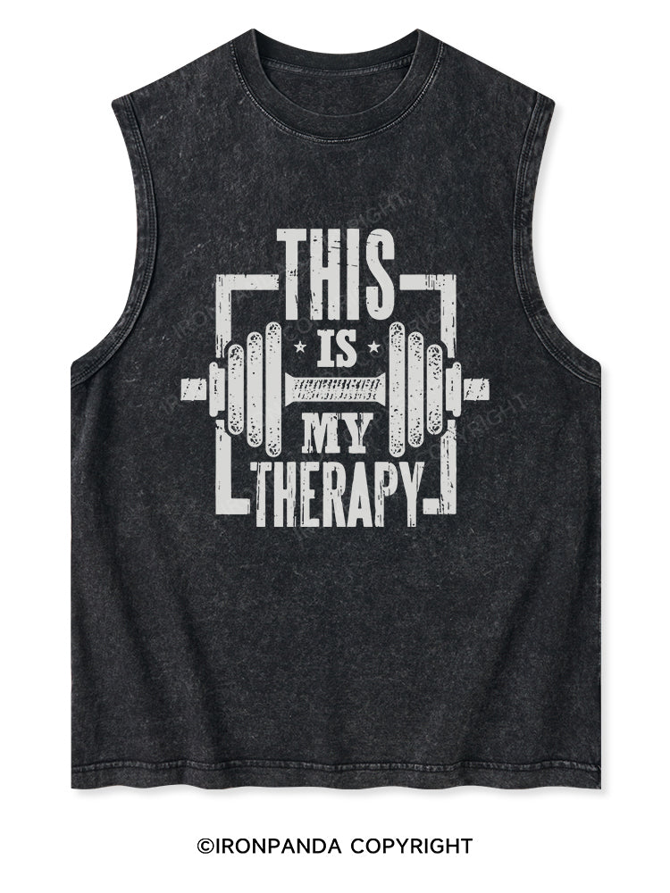THIS IS MY THERAPY Washed Tank
