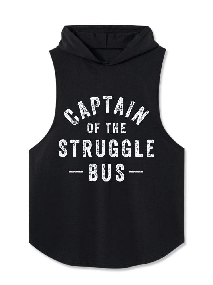 captain of the struggle bus Washed Hooded Tank