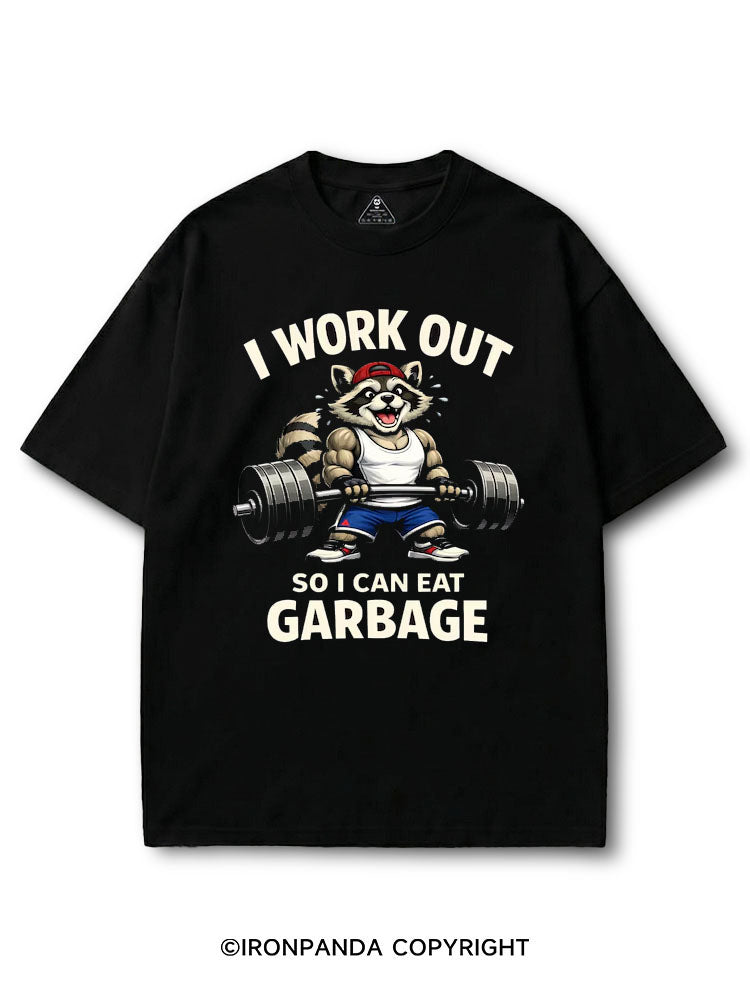 I Work Out So I Can Eat Garbage COTTON PUMP COVER