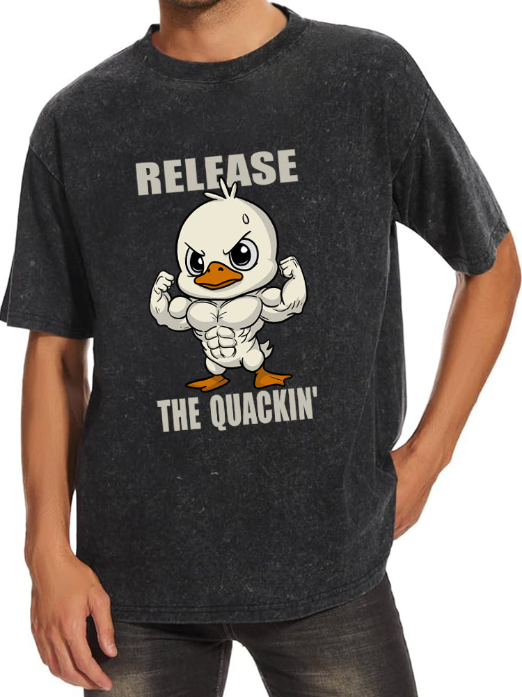Release The Quackin Washed Gym Shirt