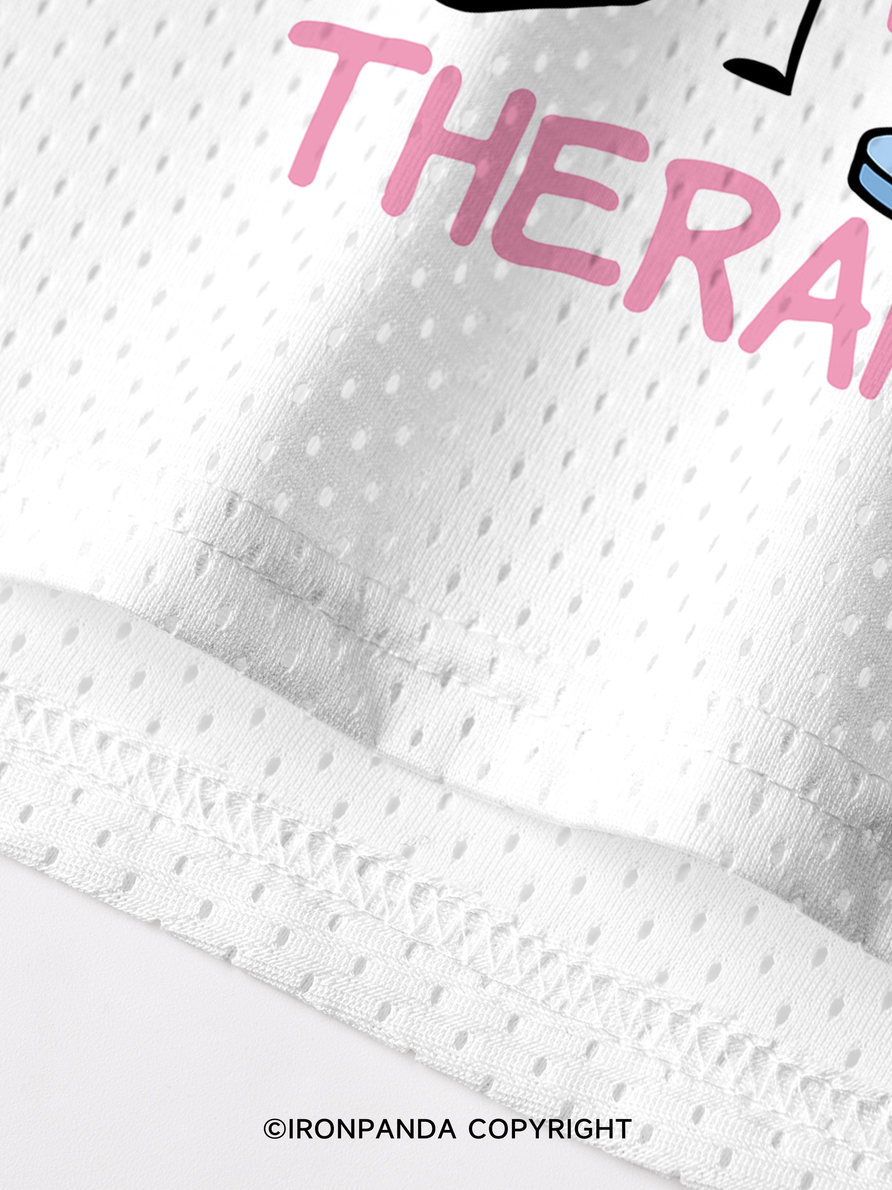 GYM IS MY THERAPY CUTE Mesh Tank Top