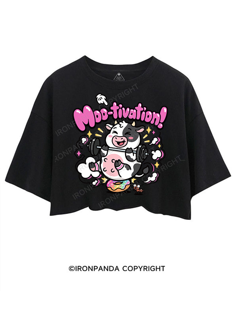 Moo-tivation CROP TOPS