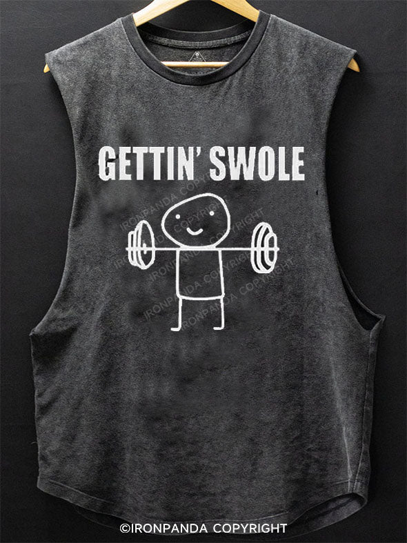 Gettin' Swole Scoop Bottom Cotton Tank