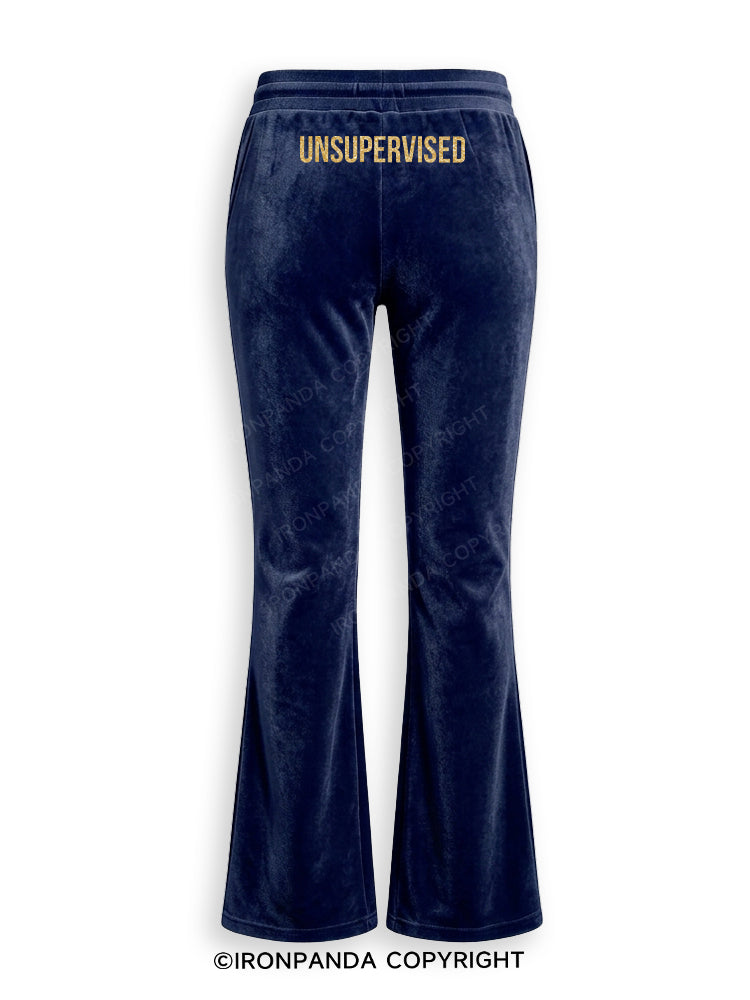IN MY DEFENSE I WAS LEFT UNSUPERVISED Velvet Tracksuit Set