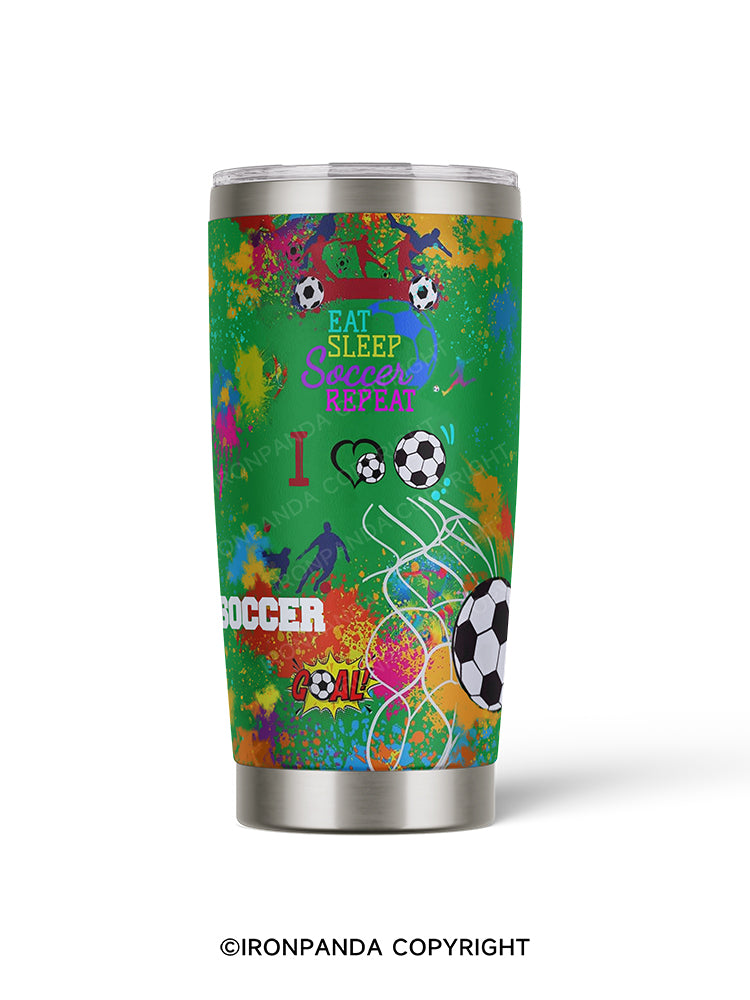 eat sleep soccer repeat 20oz Tumbler
