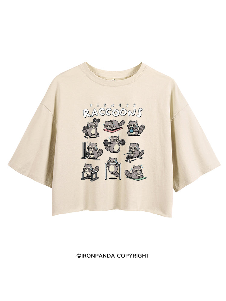 FITNESS RACCOONS CROP TOPS