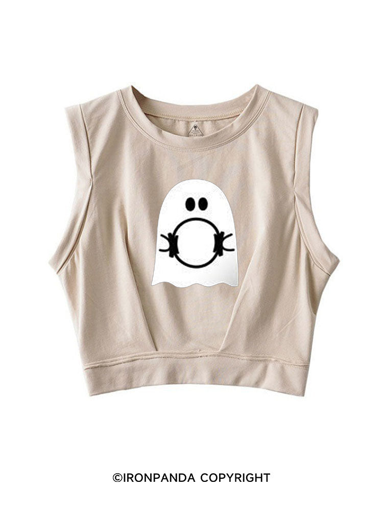 BOO-TIFUL PILATES SLEEVELESS CROP TOPS