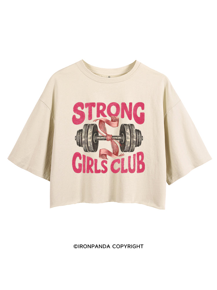 STRONG GIRLS CLUB PINK STYLE CROP TOPS