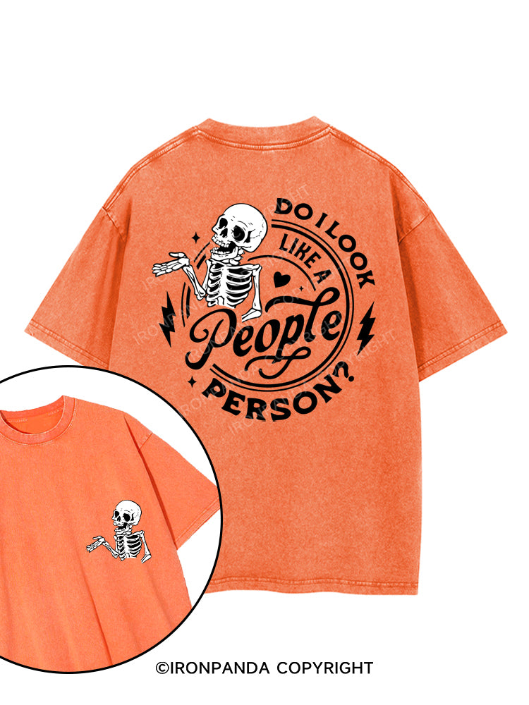 DO I LOOK LIKE A PERSON? printed Gym Shirt