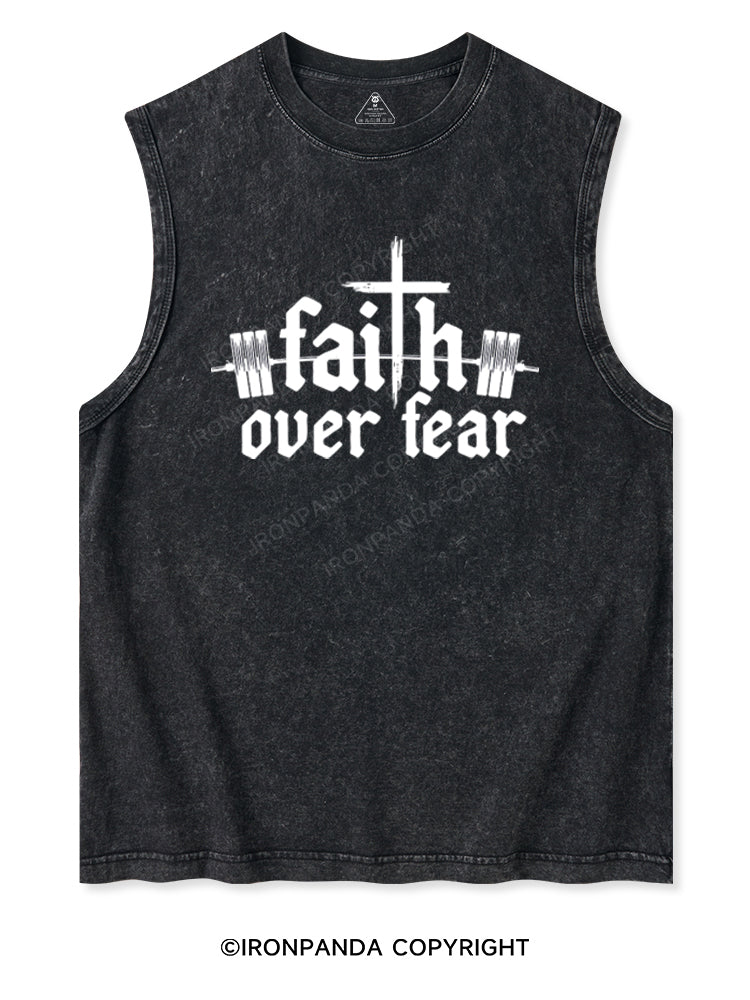 FAITH OVER FEAR Washed Tank