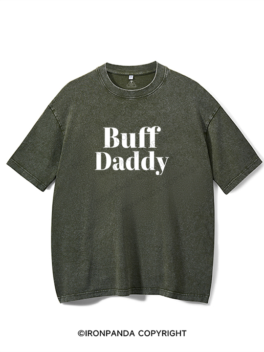 buff daddy Washed Gym Shirt