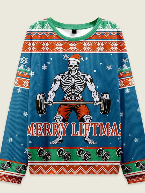 IRONPANDA Merry Liftmas theme Ugly Sweater