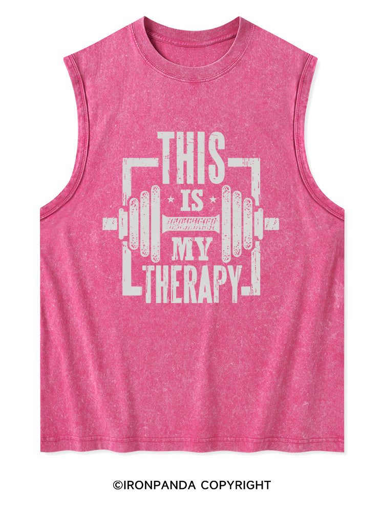THIS IS MY THERAPY Washed Tank