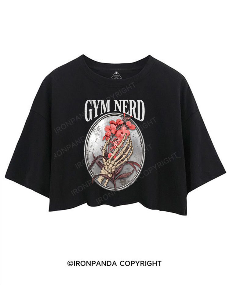 GYM NERD CROP TOPS