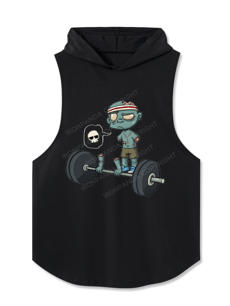 DEAD Lift Funny Zombie Hooded Tank