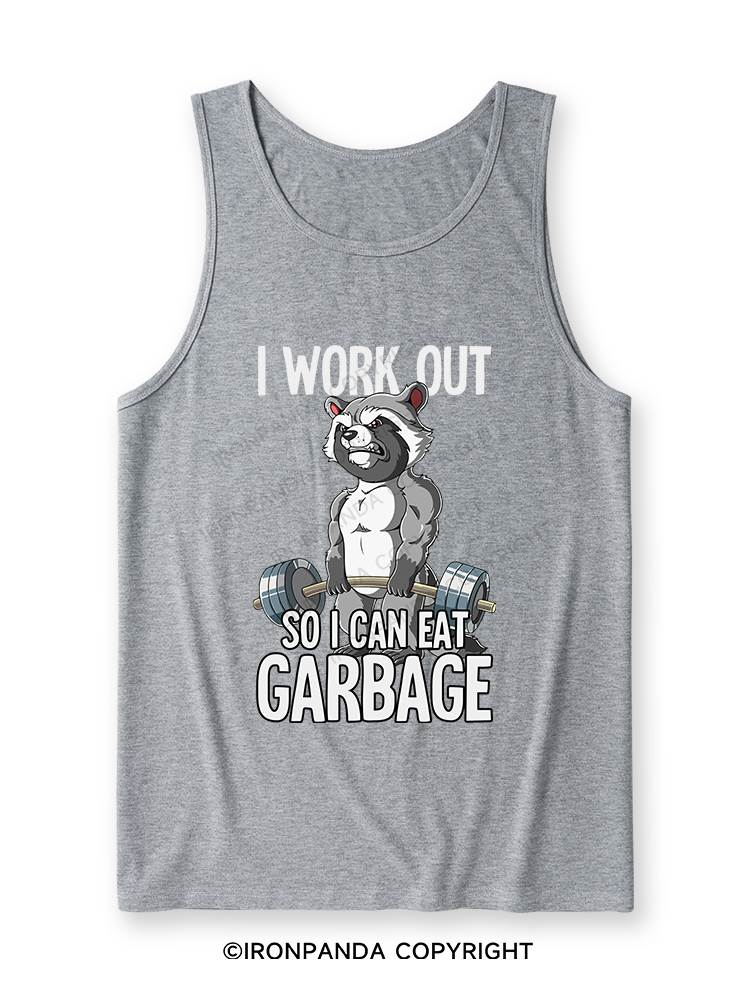 I workout so I can eat garbage Ultra Soft Heather Tank
