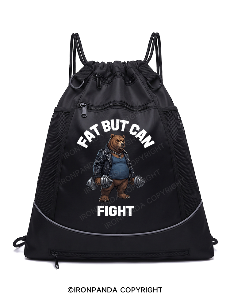 Fat But Can Fight Gym Drawstring Bag