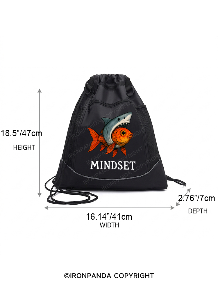 Mindset Gym Drawstring Bag