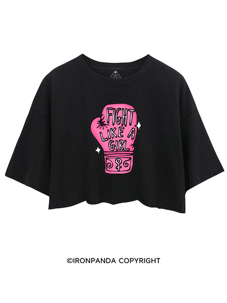 FIGHT LIKE A GIRL BOXING CROP TOPS