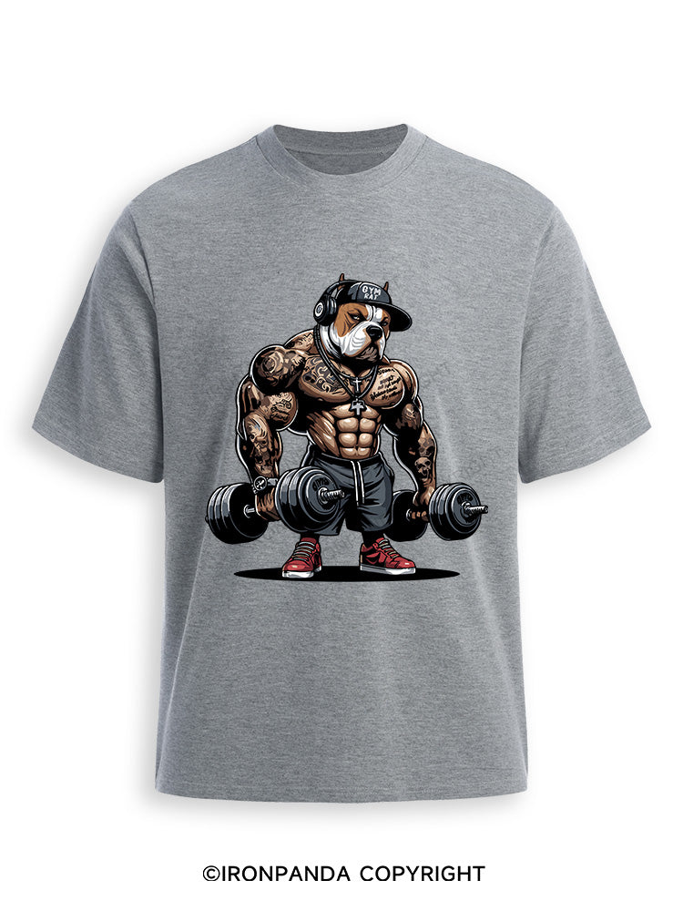 bulldog weightlifting Ultra Soft Heather T-Shirt