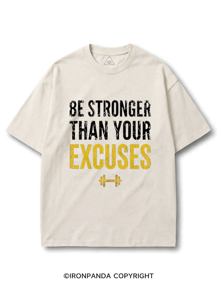 Be Stronger Than Your Excuses COTTON PUMP COVER