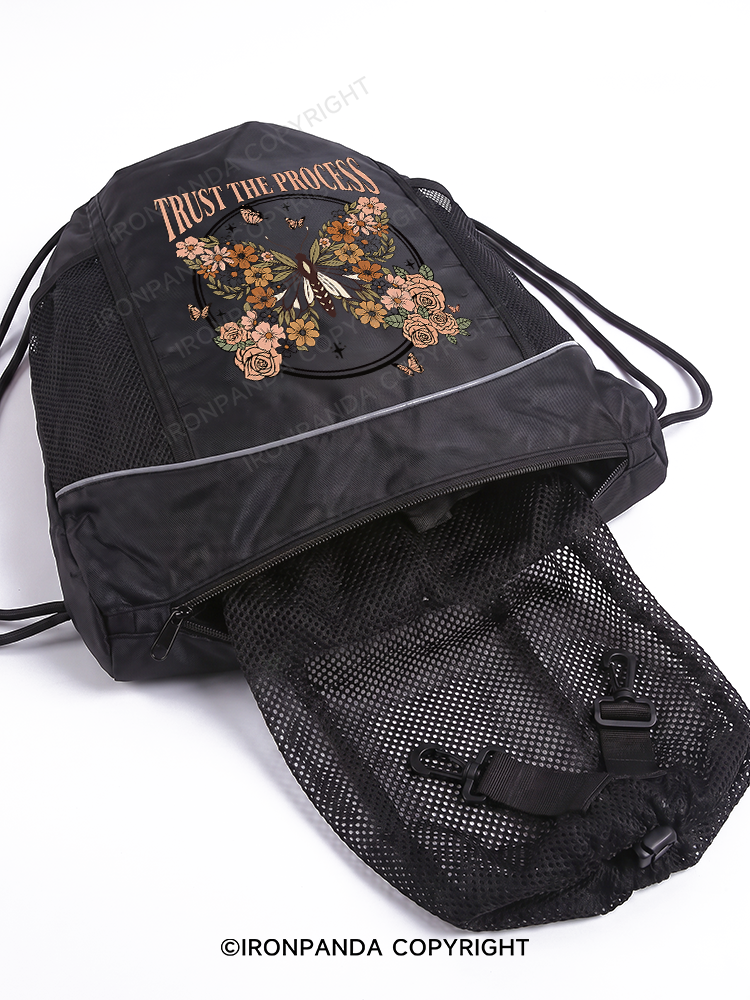 TRUST THE PROCESS Gym Drawstring Bag