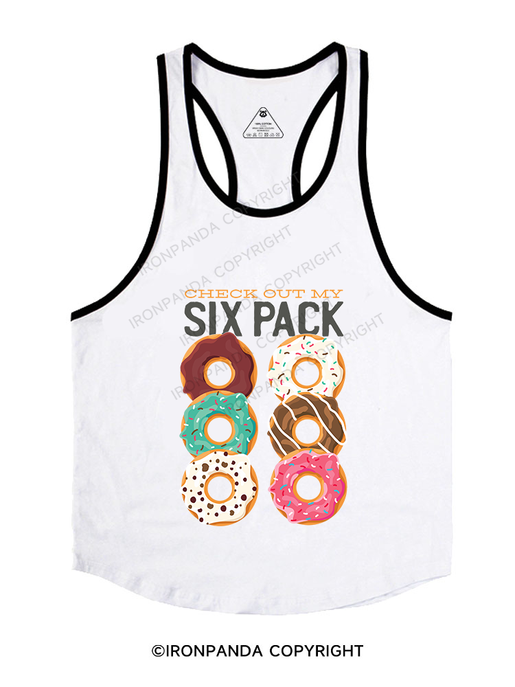 Donut Six Pack Stringer Gym Vest