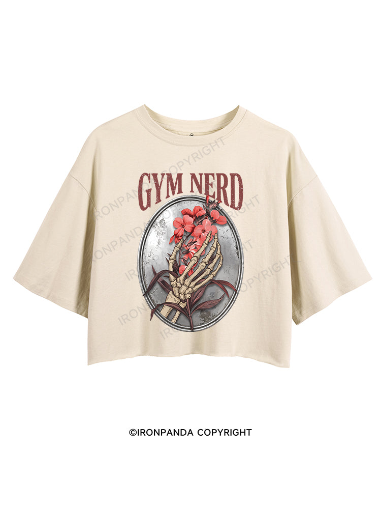 GYM NERD CROP TOPS