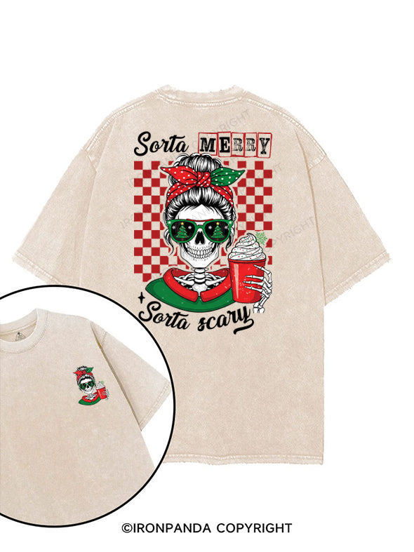sorta merry sorta scary printed Gym Shirt