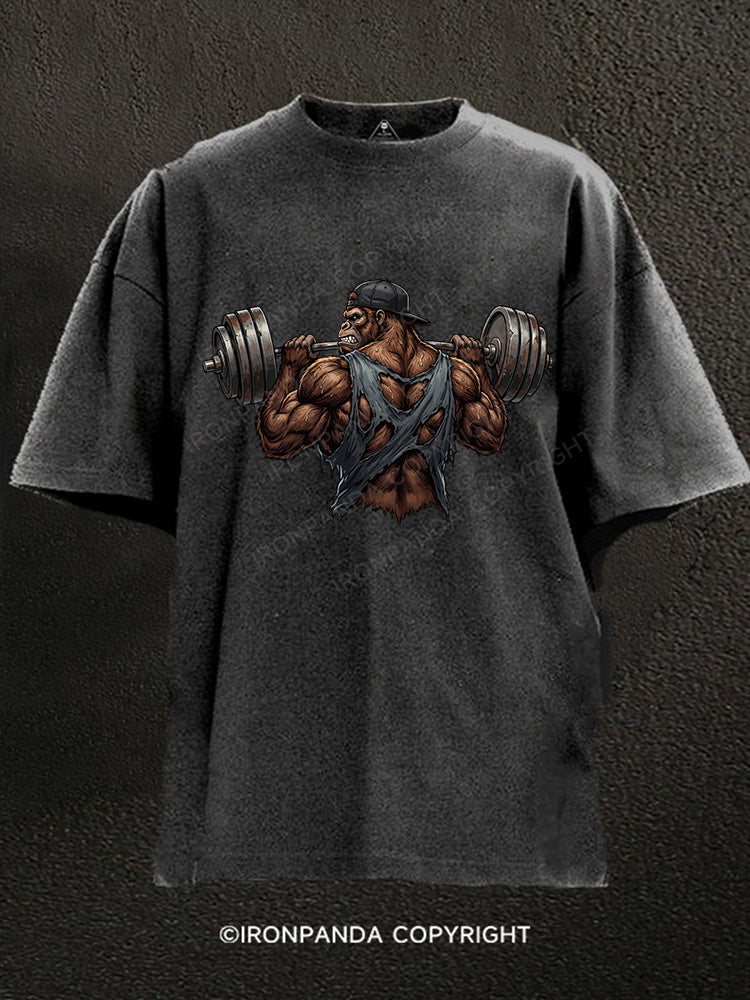 Weightlifting Gorilla Washed Gym Shirt