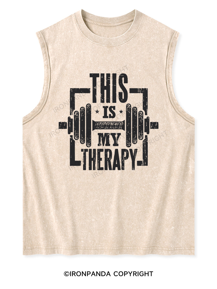 THIS IS MY THERAPY Washed Tank
